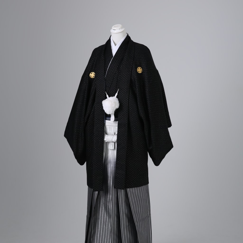 黒ラメ×シールバーグラデーション