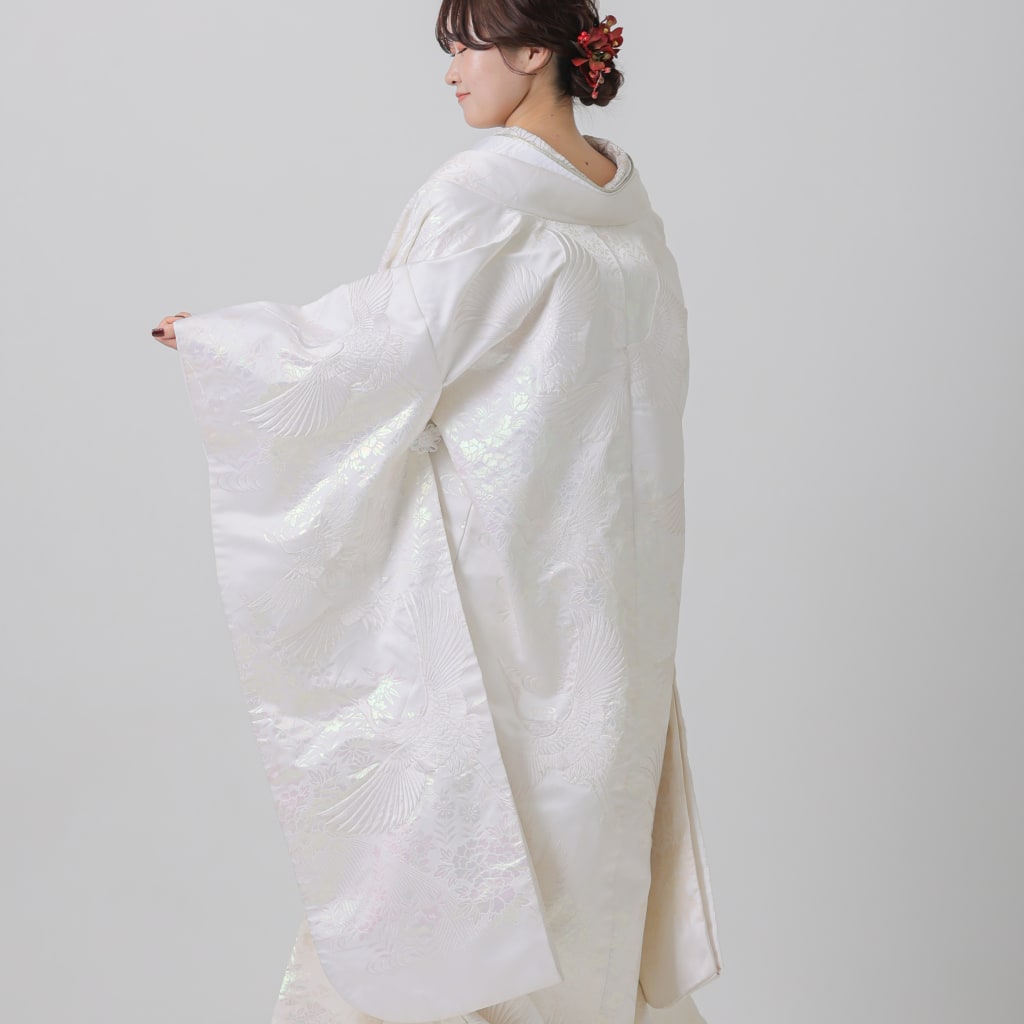 螺鈿　四季花　鶴