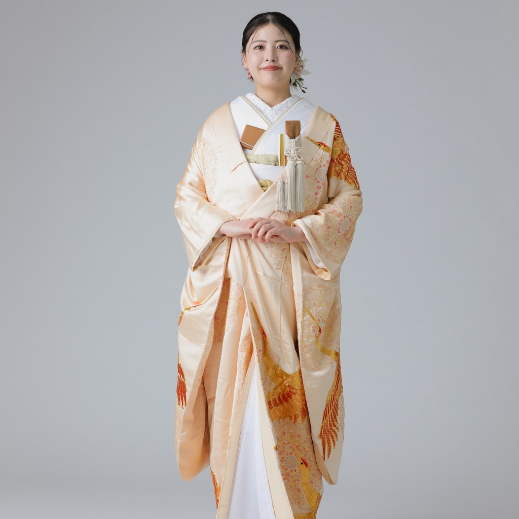 金鶴 正倉院文様　オフホワイト