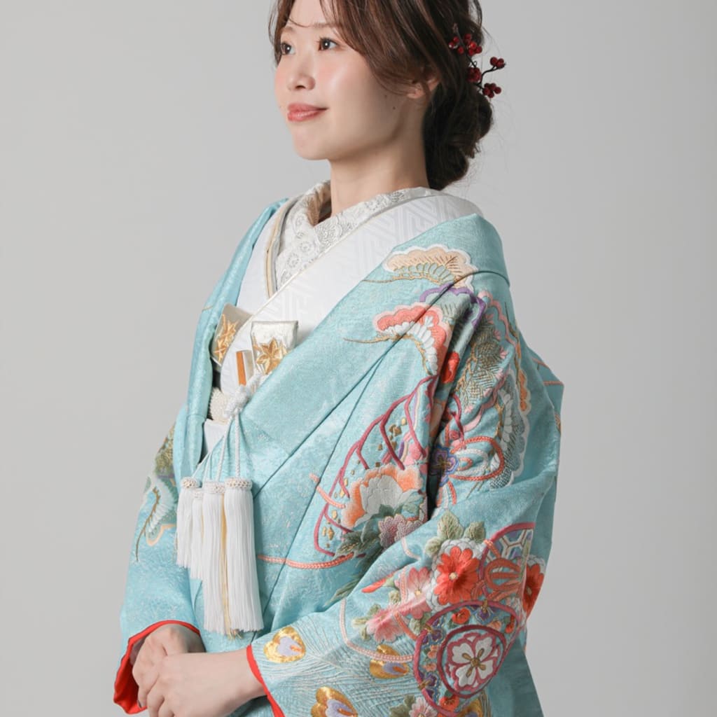 孔雀　花扇　松