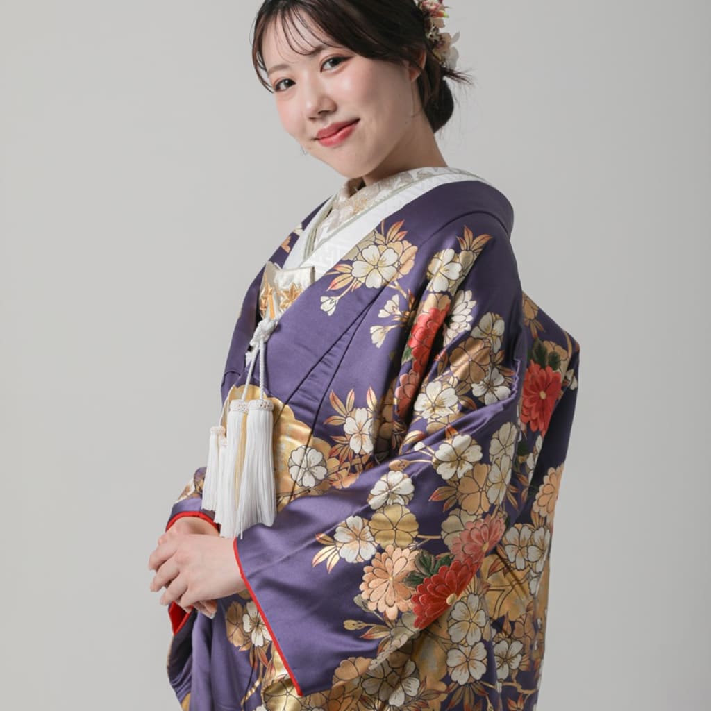 金雲取文様　桜　藤　