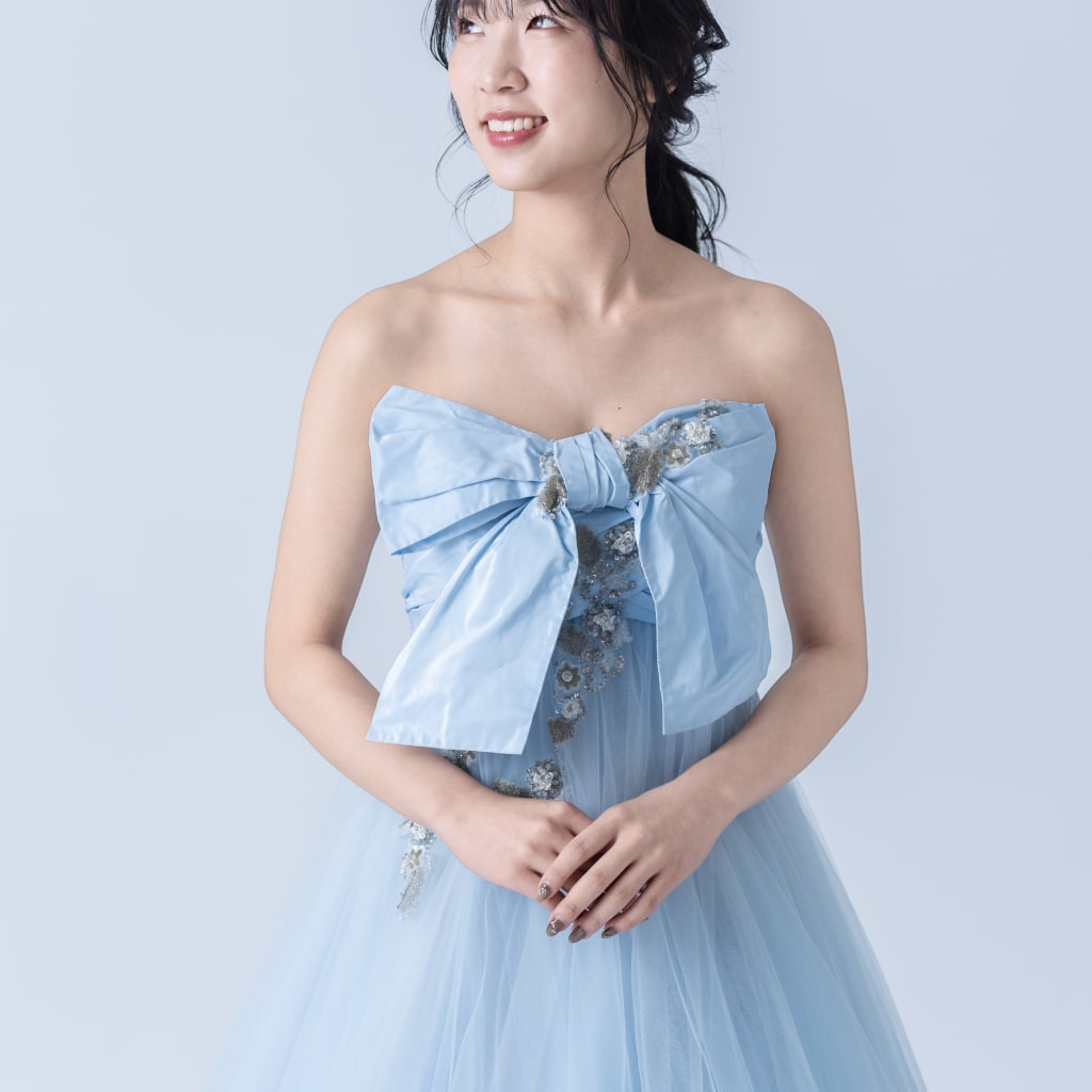 トップスBIGビジューリボン/MID-00009-10