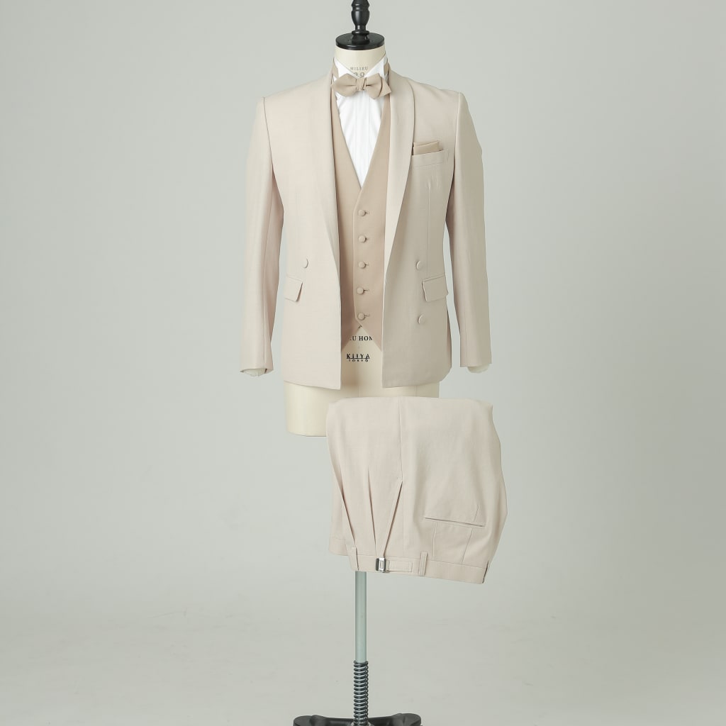 ダブルジャケット/ベージュ