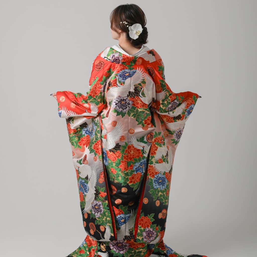 鶴　芍薬