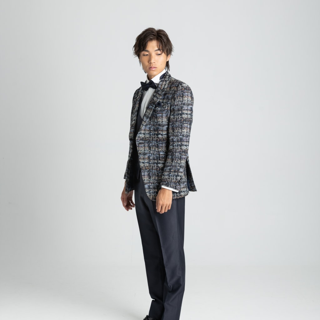 ツイードネイビーパンツ