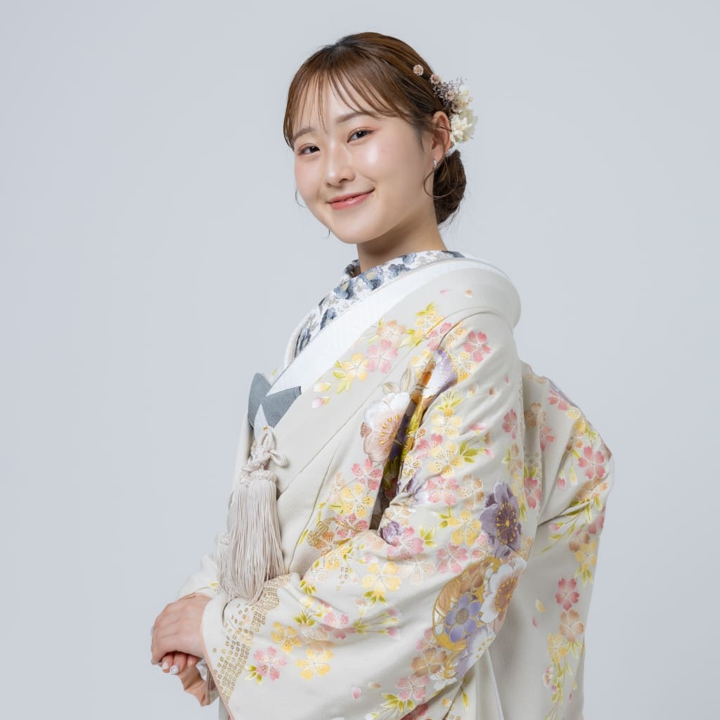 色打掛 枝垂桜花紋 ベージュIU01219