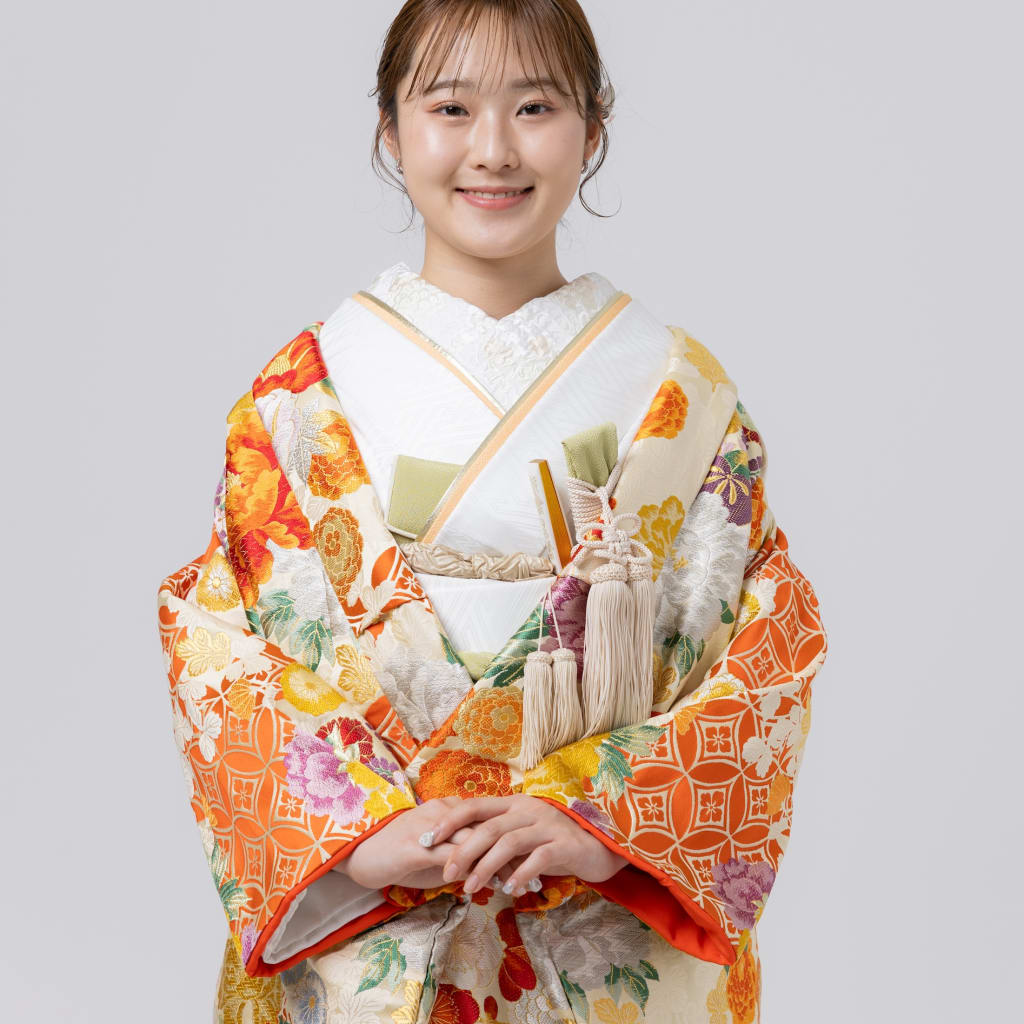色打掛 吉祥富貴紋 クリームIU01183
