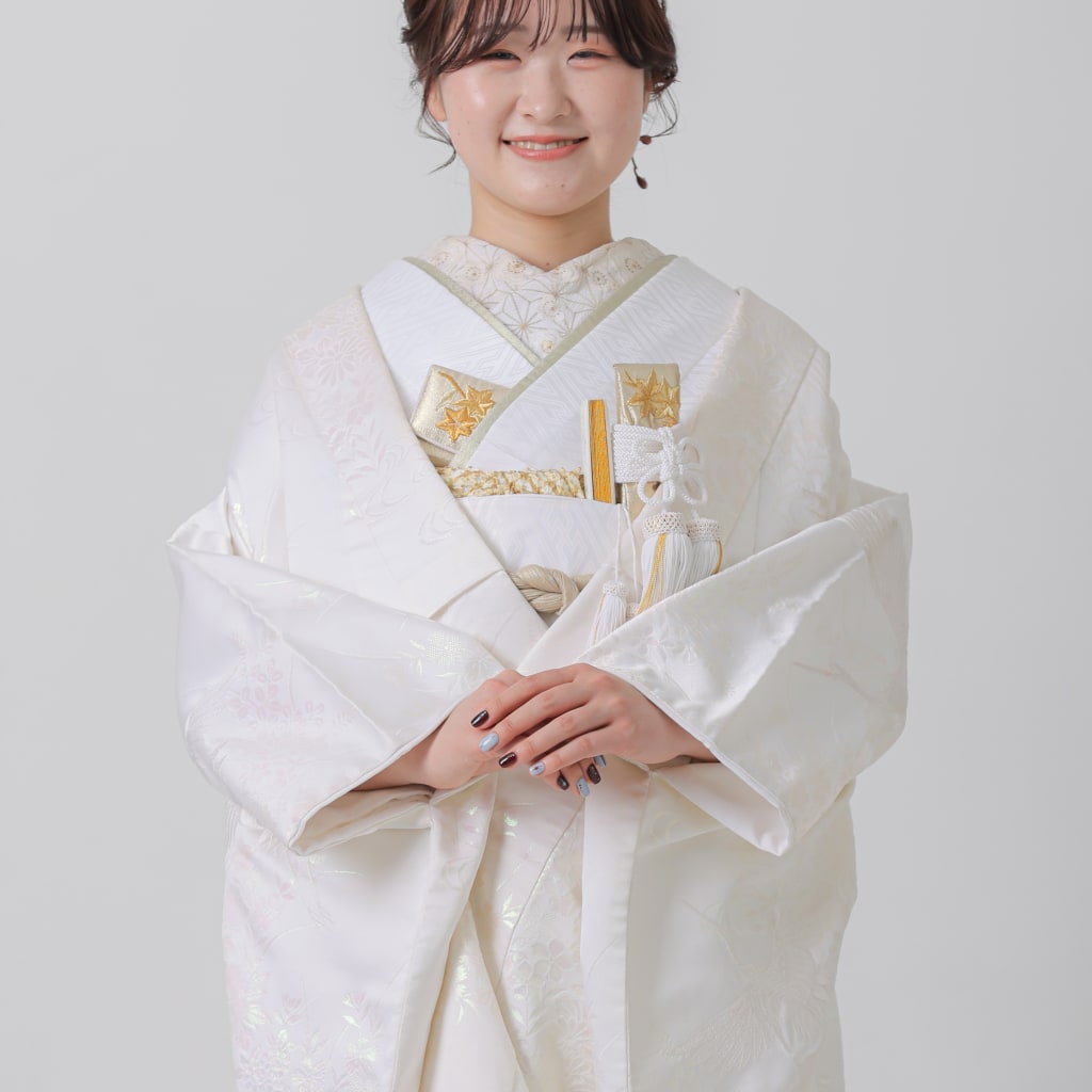 螺鈿　四季花　鶴