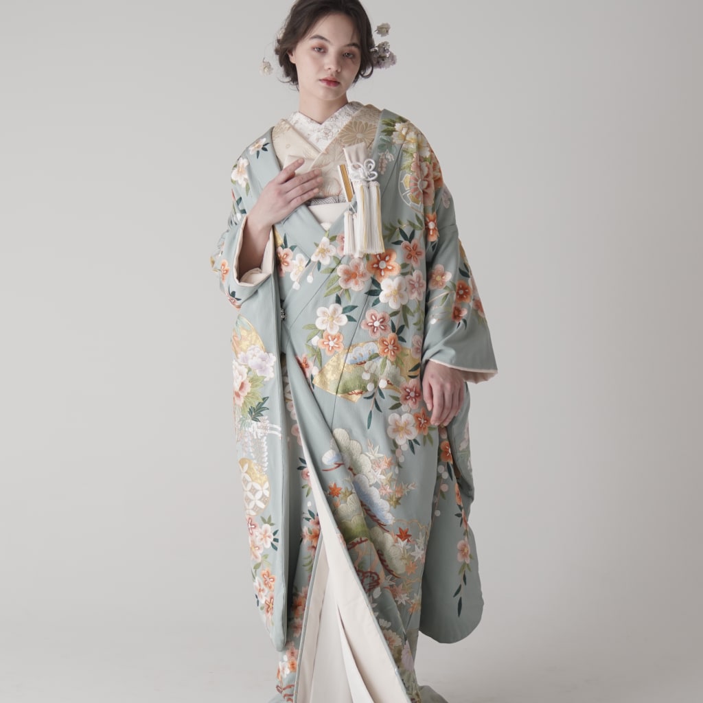 吉祥地紙花車文