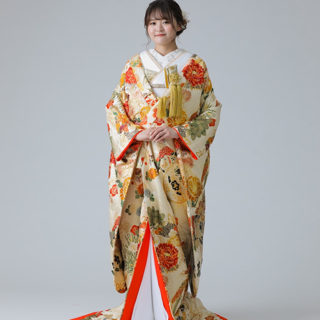 手鞠松竹梅　クリーム