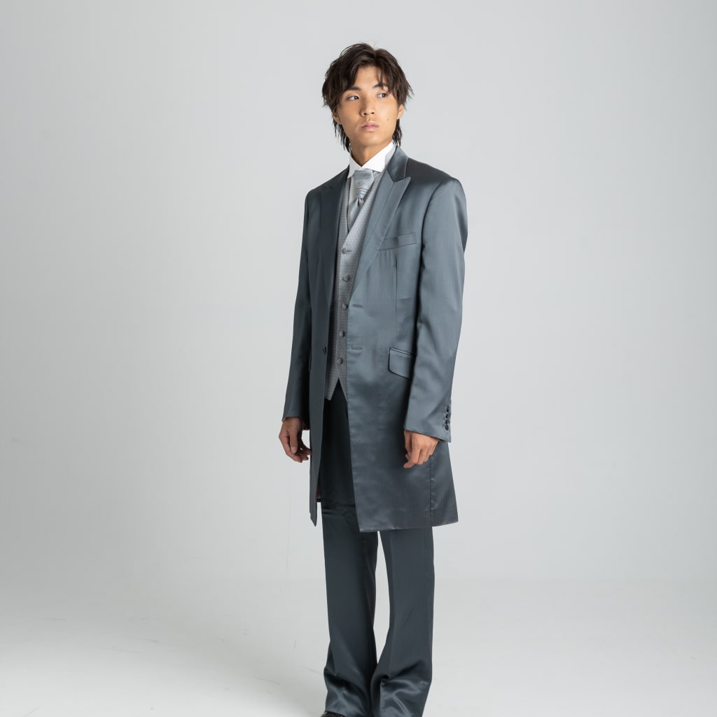 グレーピンクドットベスト