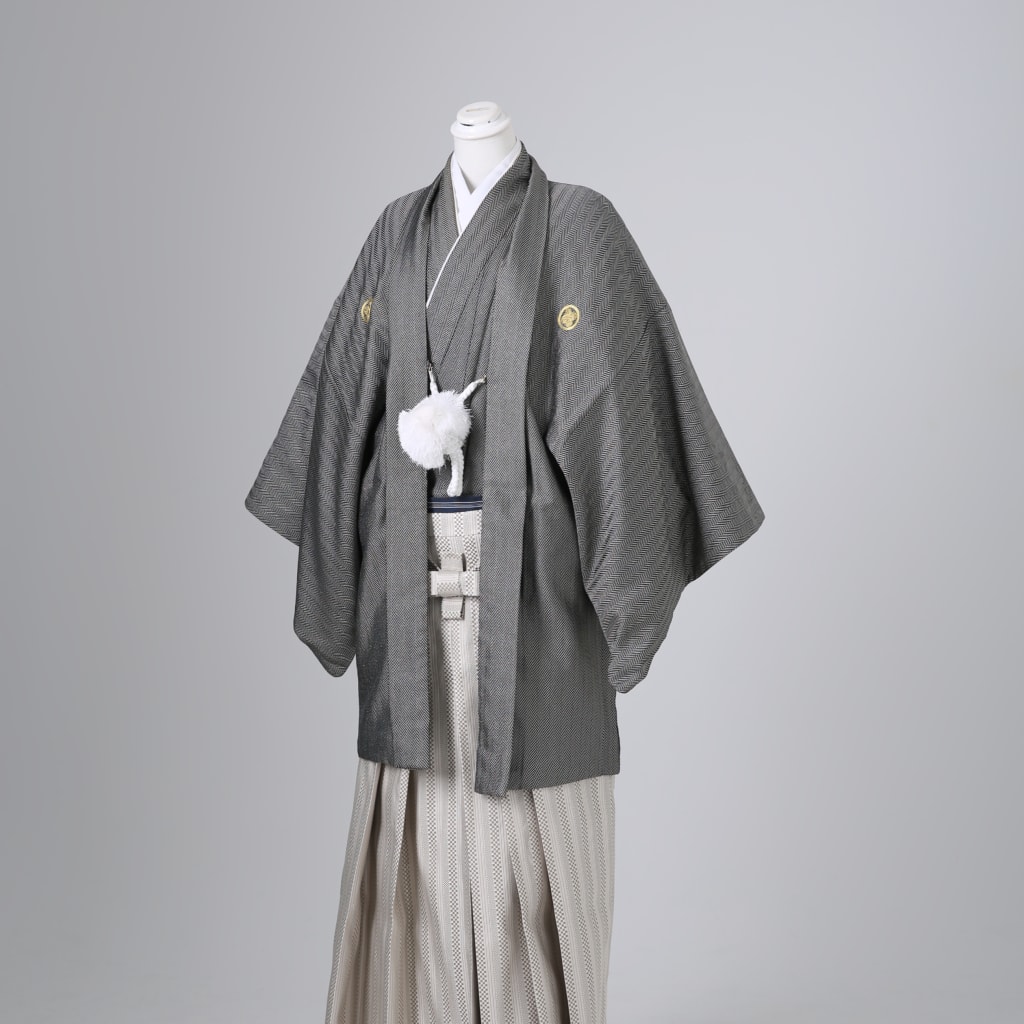 ダークグレー×白市松