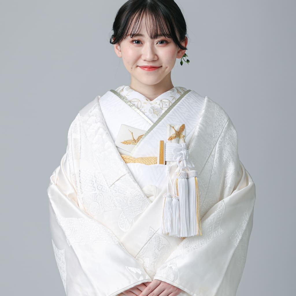 束熨斗　雲取文様/アイボリー