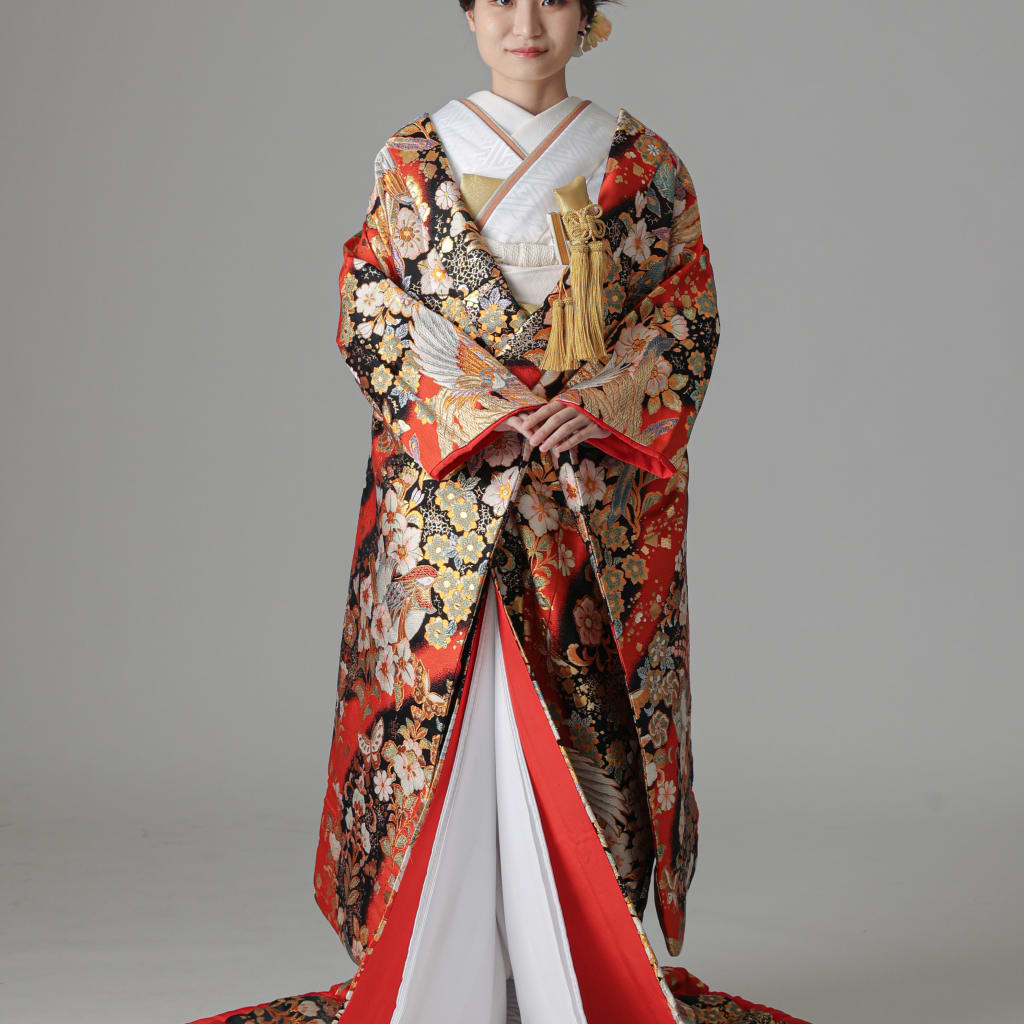 鳳凰　蝶　竜胆　金散らし