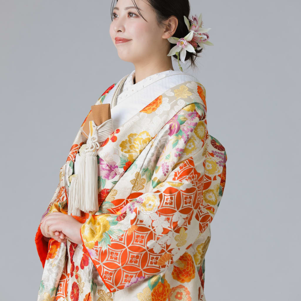 吉祥富貴文　クリーム