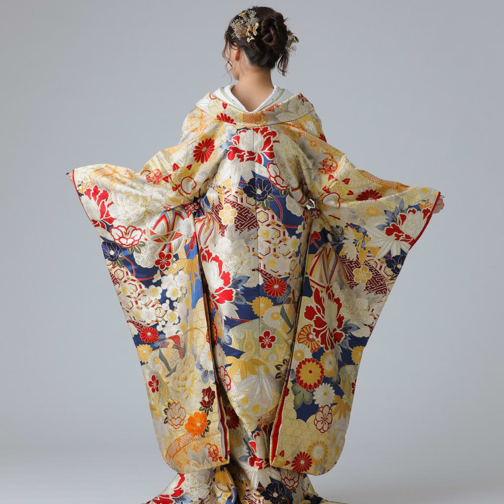 まりに扇面　紺