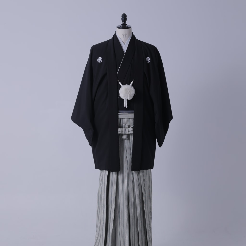 スタンダード紋付×市松平縞袴