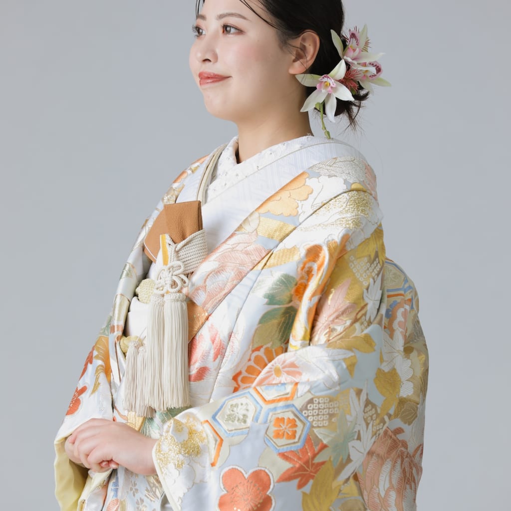 古典百花文　水色