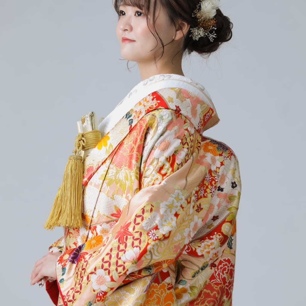 平安御所解牡丹　フキ赤