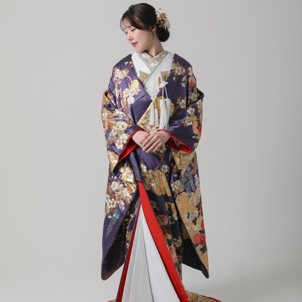 金雲取文様　桜　藤　