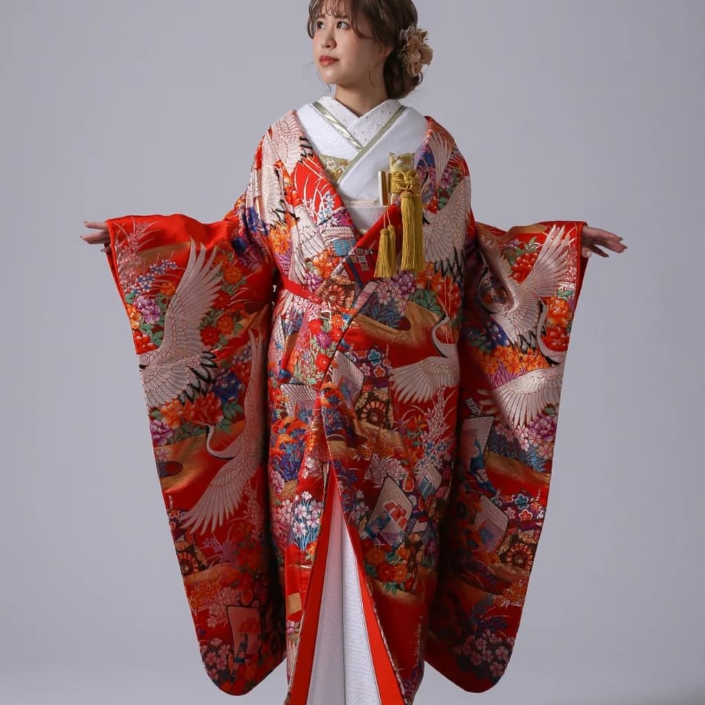 四季花３羽鶴