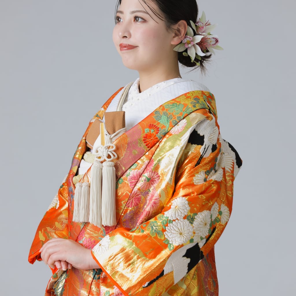 撫子 小菊 舞鶴 / 朱赤