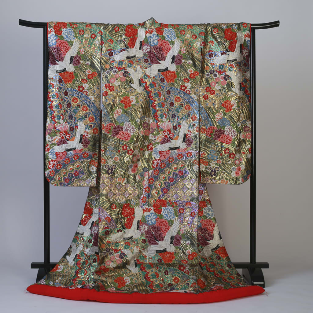 鶴牡丹緑光沢　IU02007