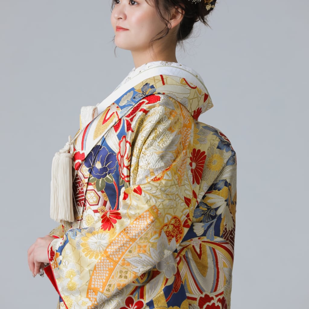 まりに扇面　紺