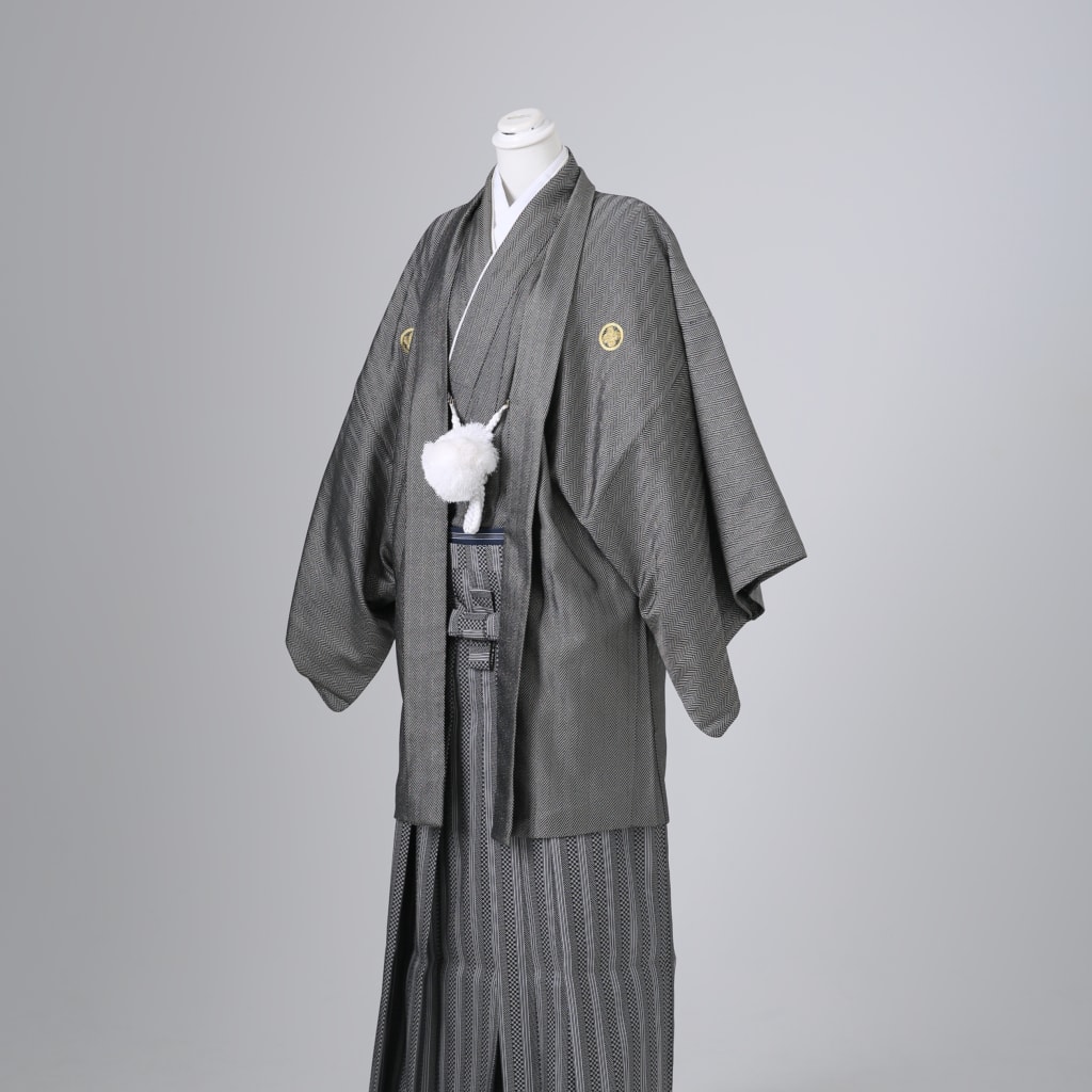 ダークグレー×市松