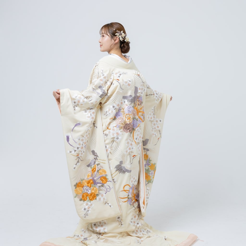 色打掛 梅花小槌 ベージュIU01218