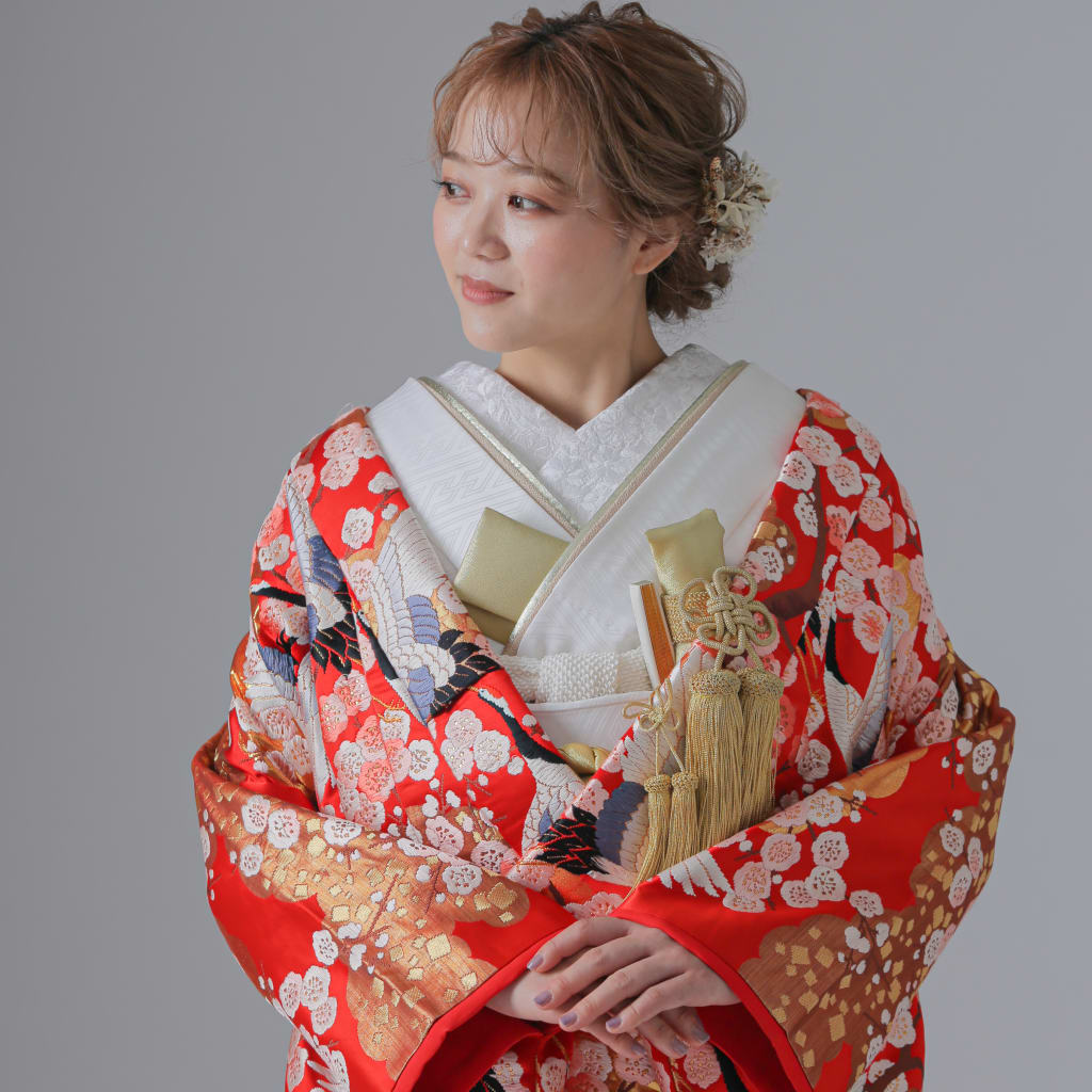 舞鶴　梅　四季花/レッド