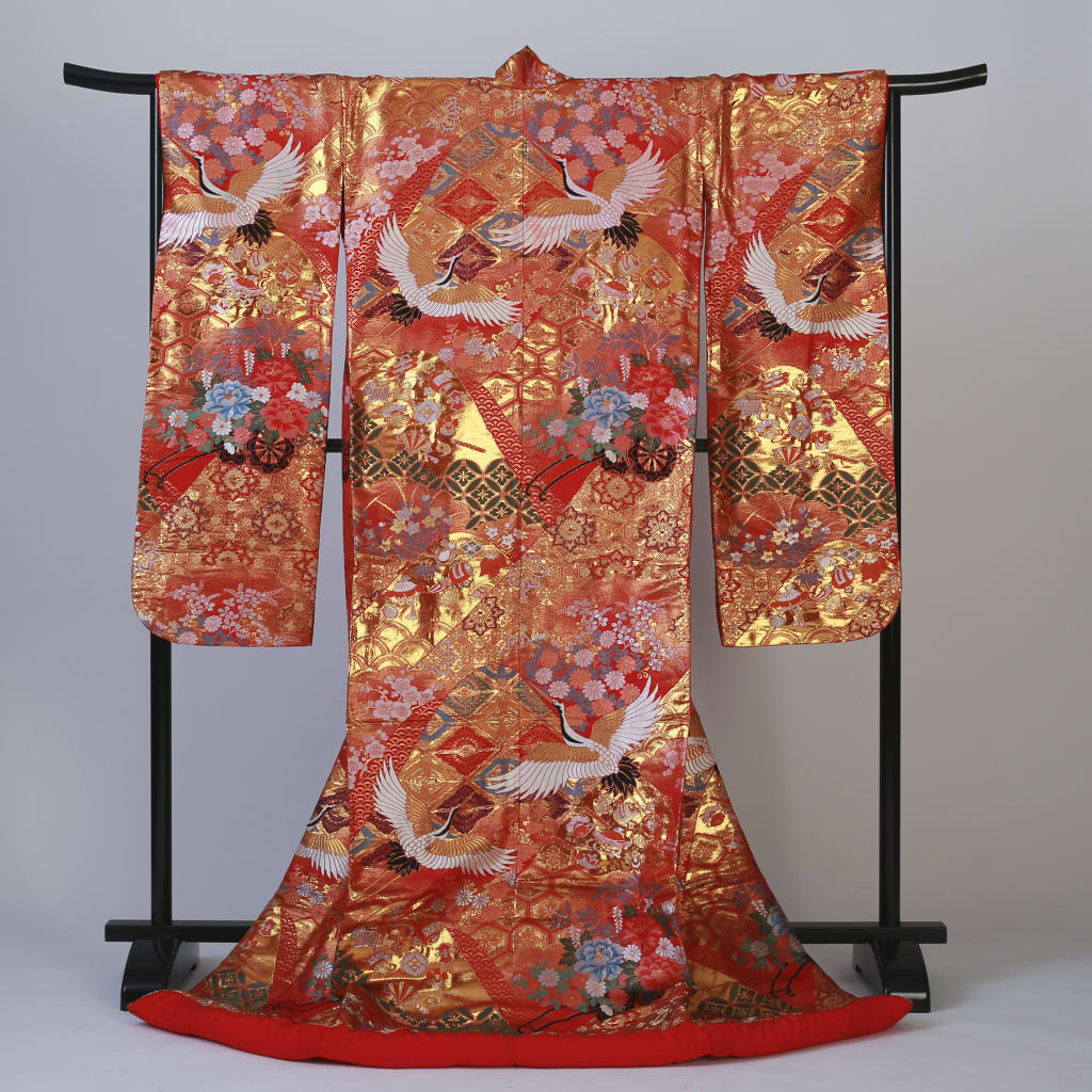 朱赤鶴梅花車　IU02015