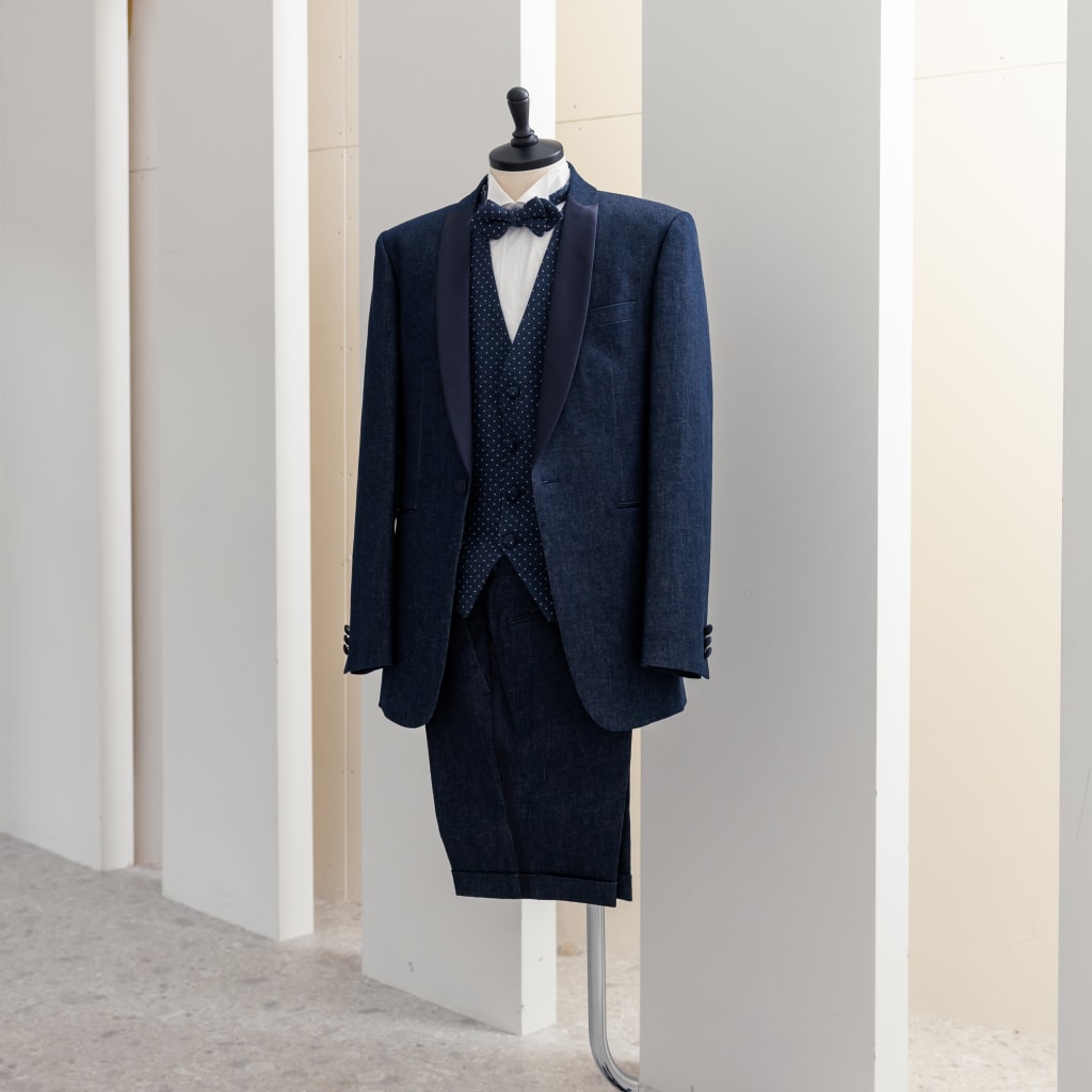 デニムタキシード/ハーフパンツ