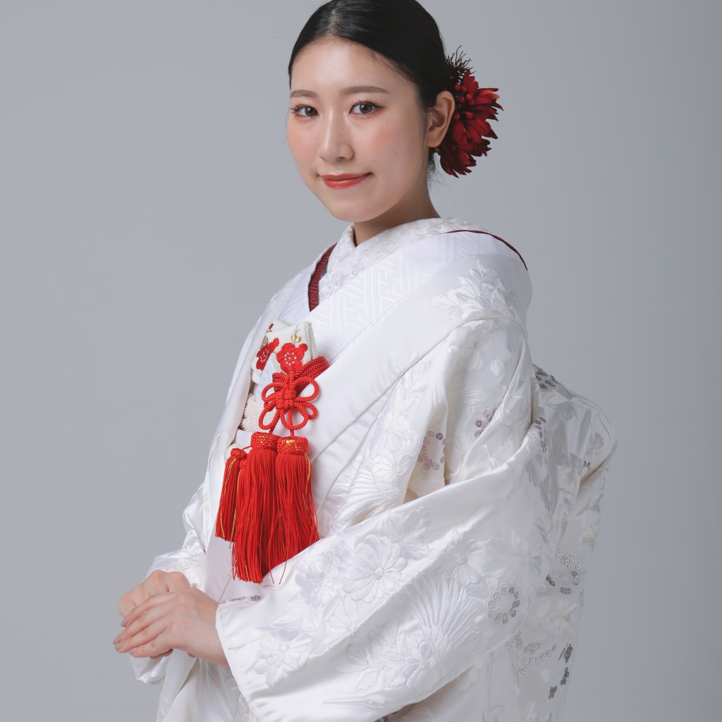 スパンコール枝垂れ桜　蝶 / オフホワイトWU00316