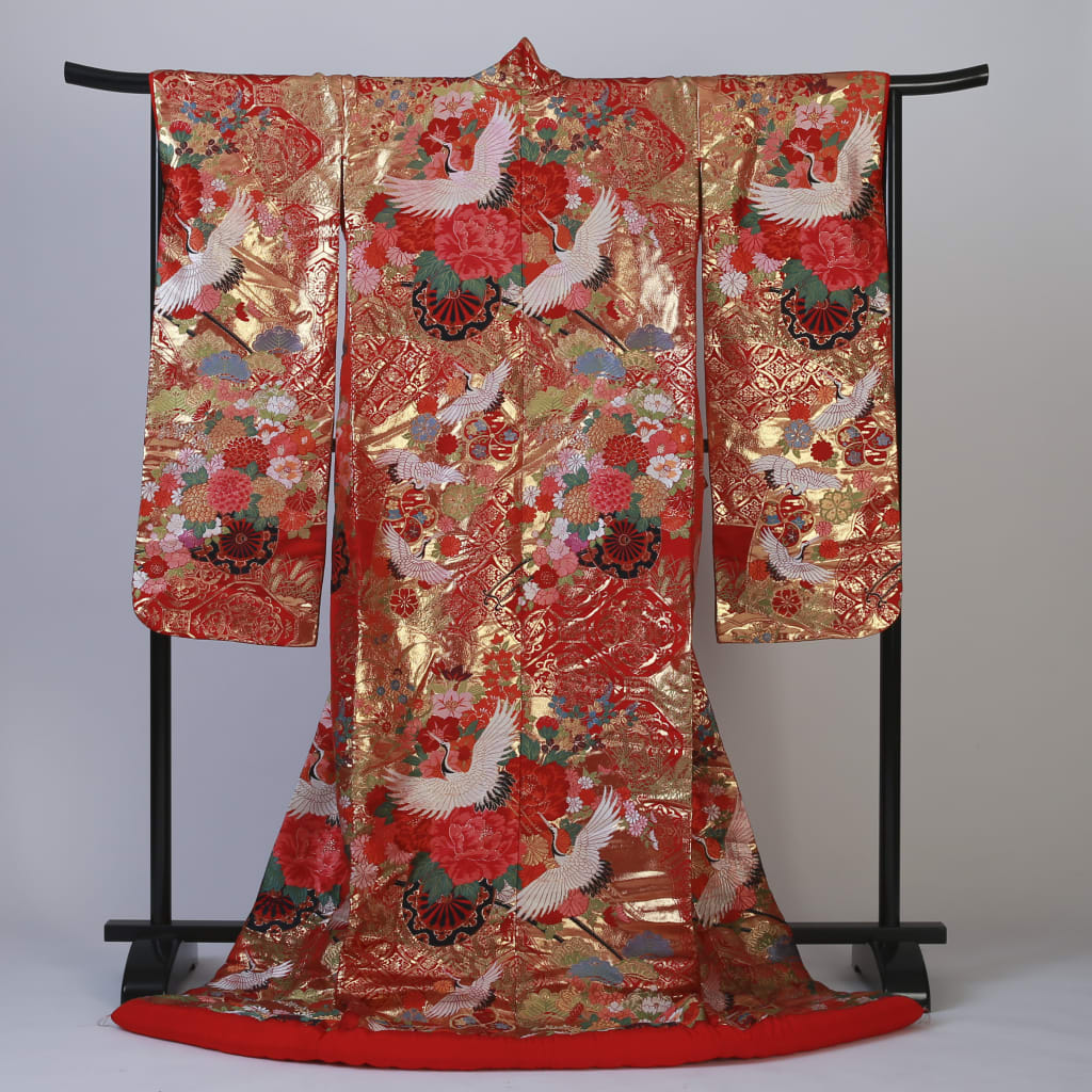 鶴ボタン華車　IU02029