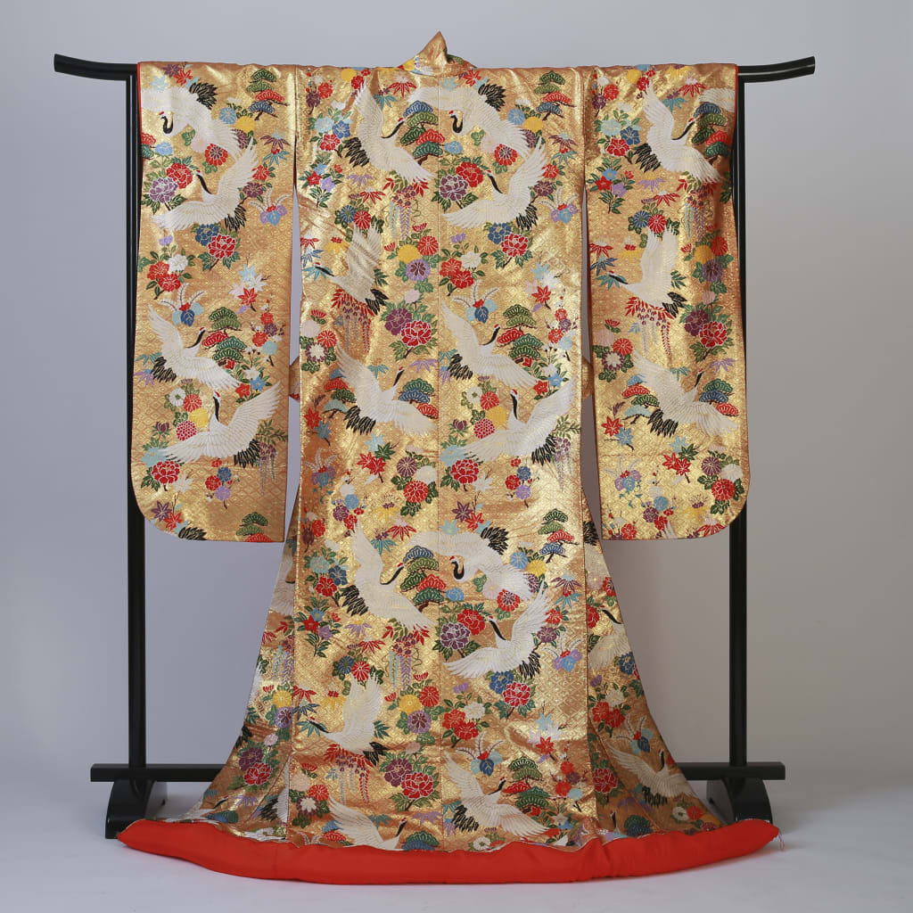 金鶴と菊　IU02019