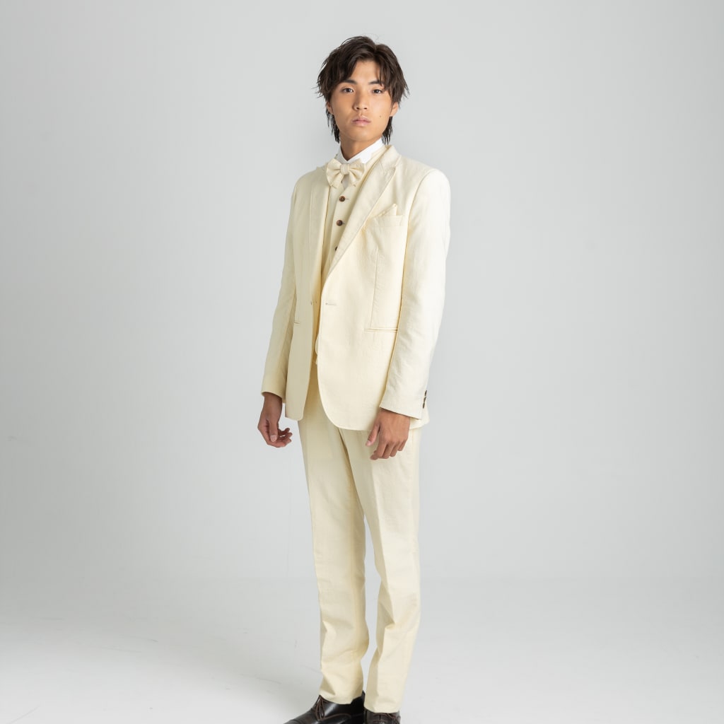 白カジュアル3ピース