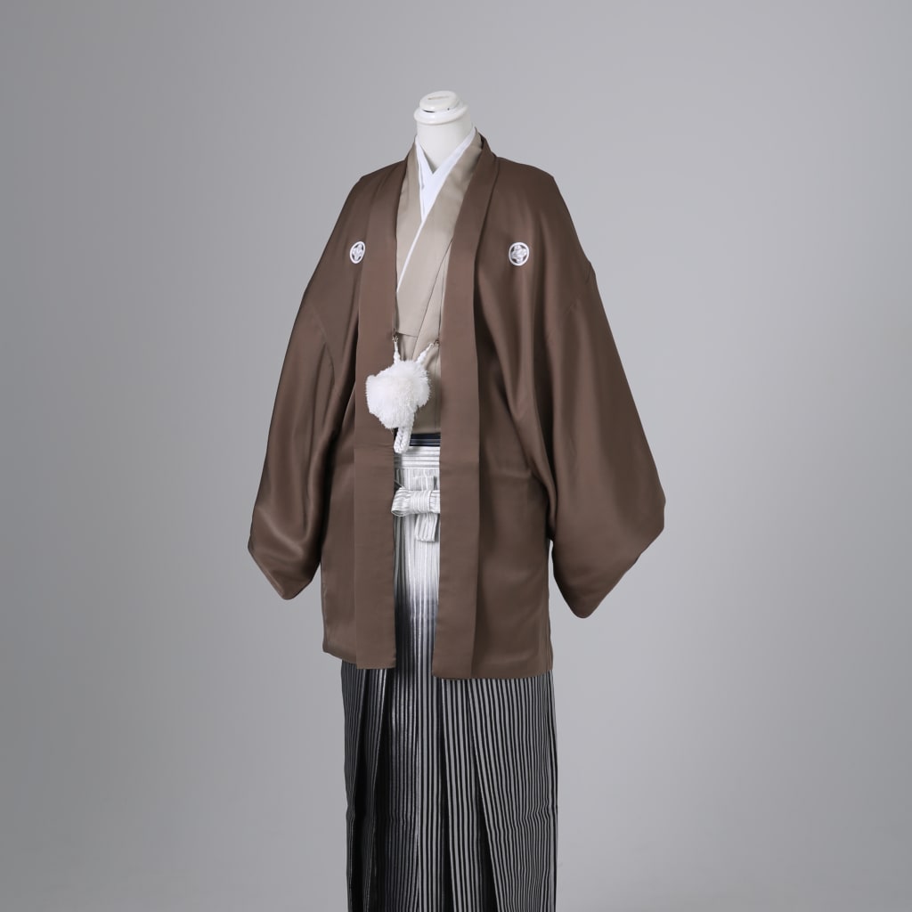 ブラウン×シルバーグラデーション