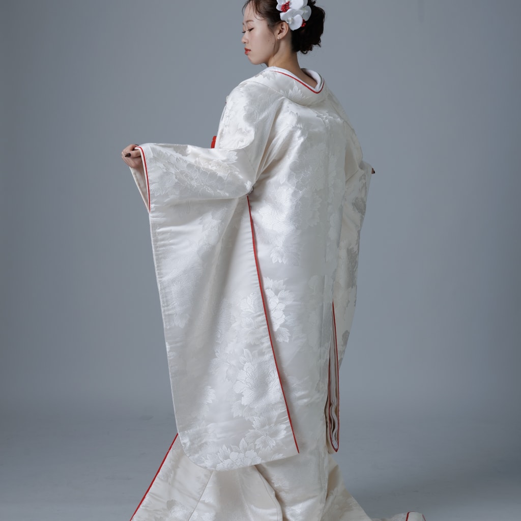 牡丹/衿フキ赤ライン　富貴爛漫