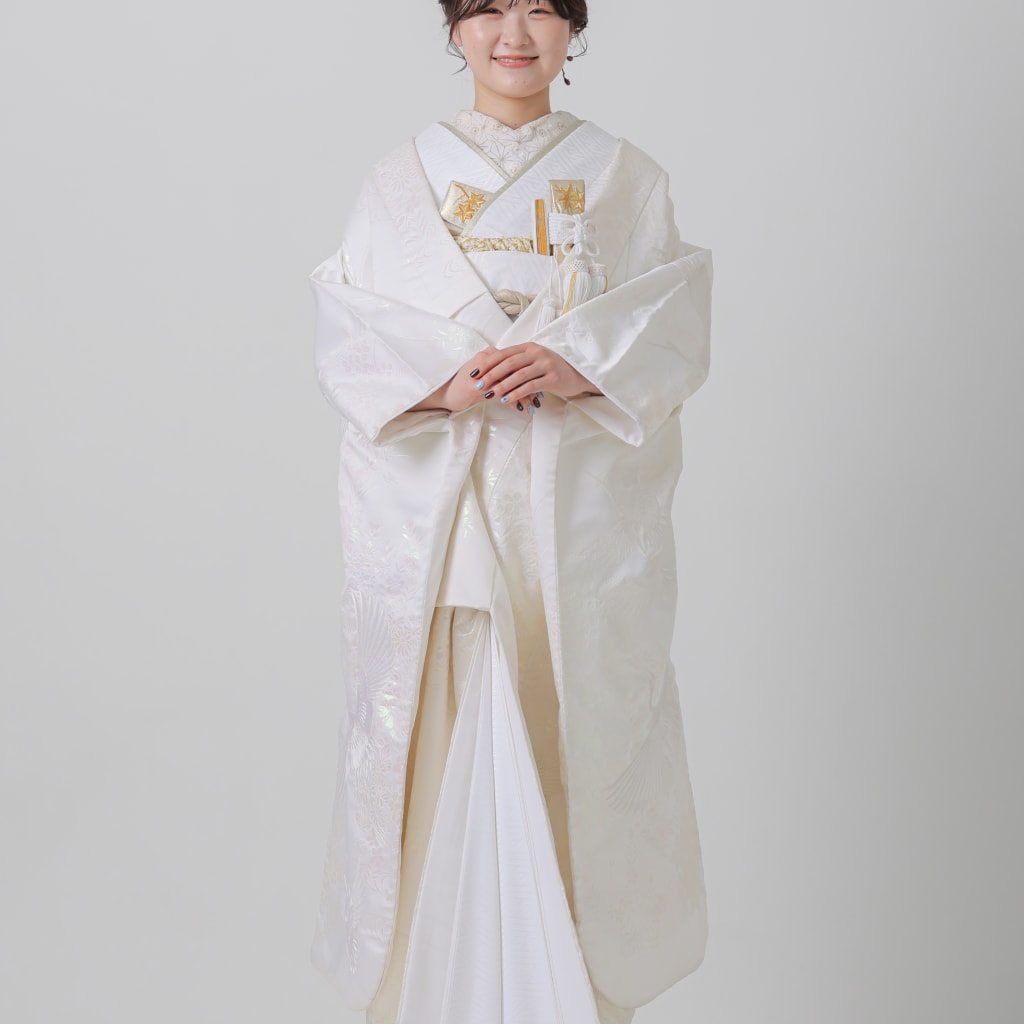 螺鈿　四季花　鶴