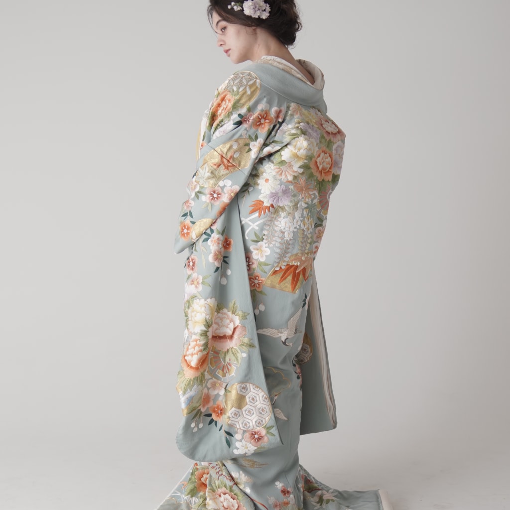 吉祥地紙花車文