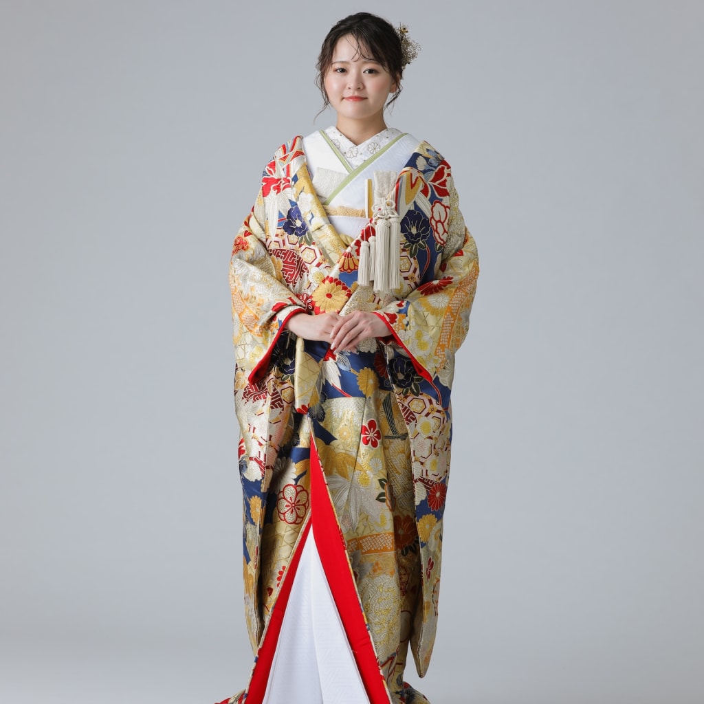 まりに扇面　紺