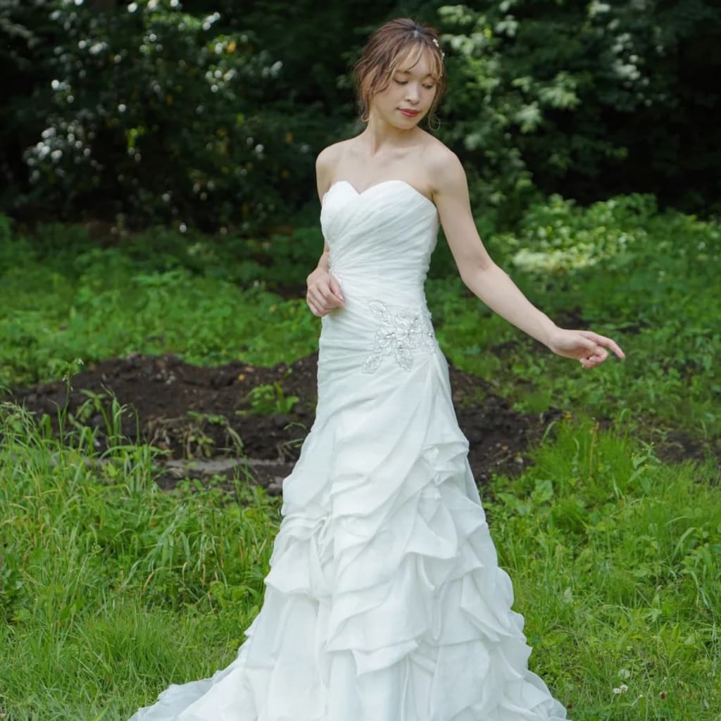 斜めタック刺繍　タッキング