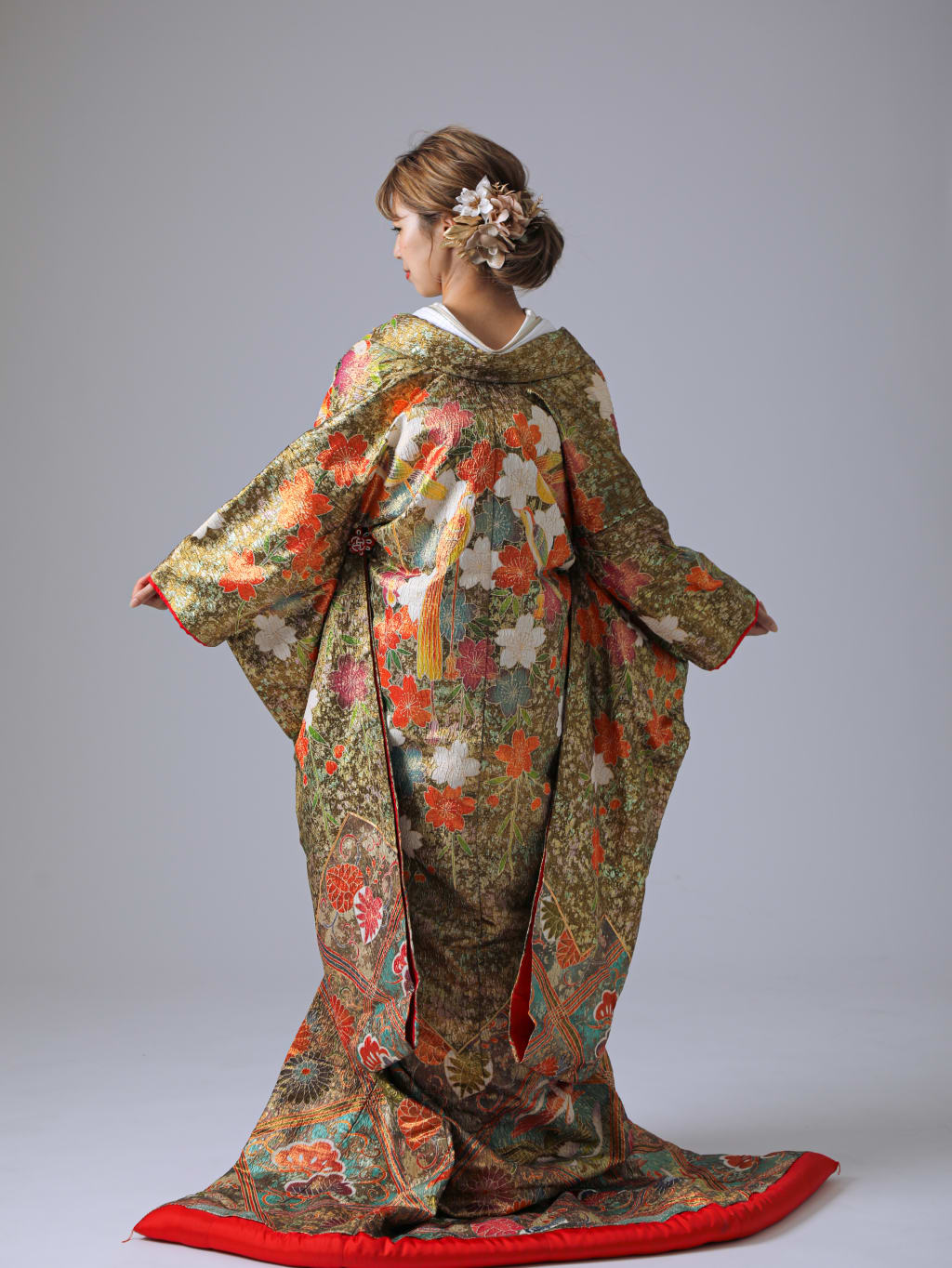 鳳凰　格子　紅葉松菊 | デコルテフォトグラフィー | 前撮り・フォトウェディング
