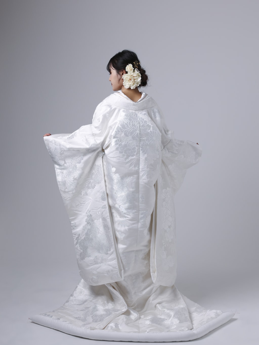 鶴菱取百花紋WU00585