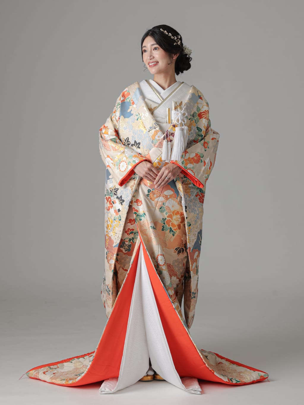 慶長花比べ / クリーム | デコルテフォトグラフィー | 前撮り・フォトウェディング