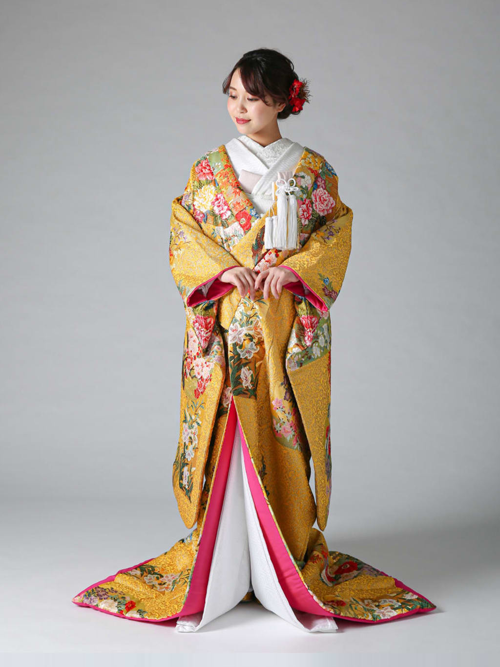 着物(色打掛)カタログ(黄色) | デコルテフォトグラフィー 着物(色打掛)カタログ(黄色) | デコルテフォトグラフィー