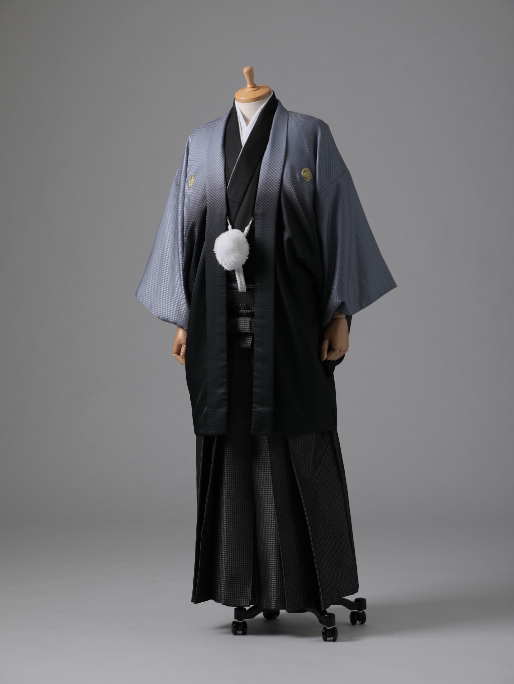 青紋服×黒格子袴 | デコルテフォトグラフィー | 前撮り・フォトウェディング