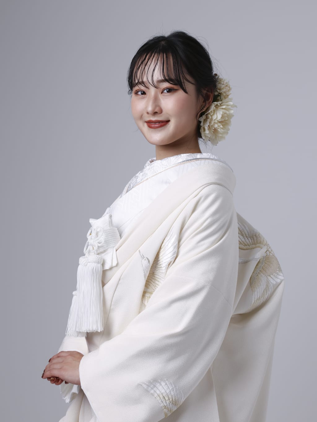 ちりめん科織鶴刺WU00590 | デコルテフォトグラフィー | 前撮り・フォトウェディング