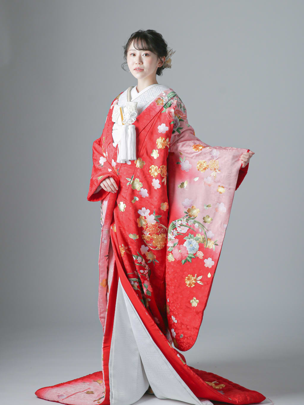 地模様 花丸文 舞桜 | デコルテフォトグラフィー | 前撮り・フォトウェディング